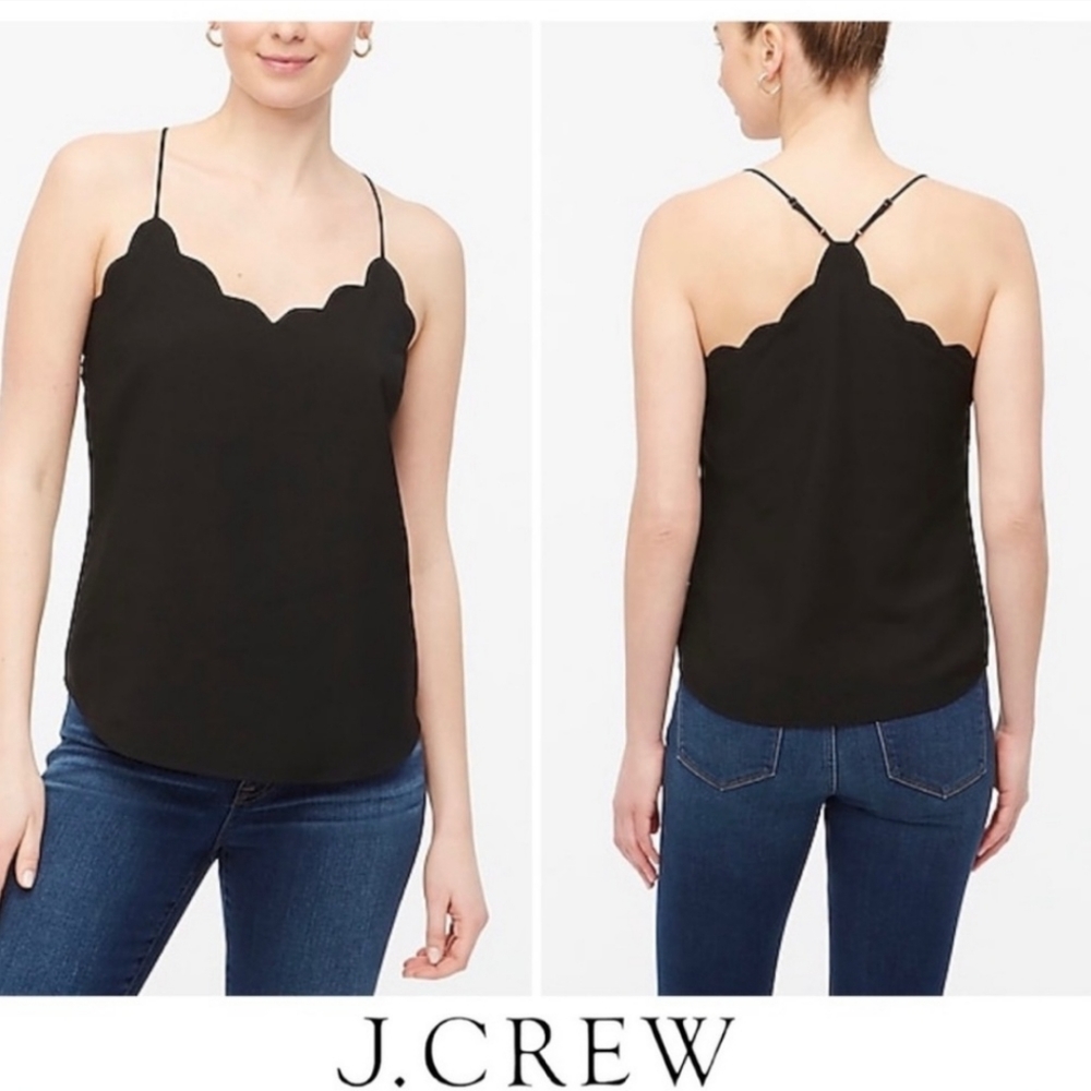 J Crew factory scalloped tank size 12 nwt